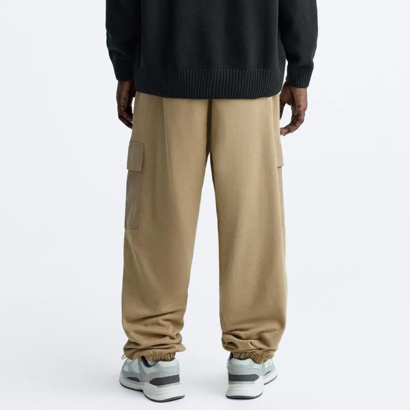 ZARA Cargo Pants Men Tan-3