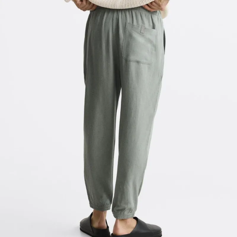 ZARA Casual Pants Men Green-3