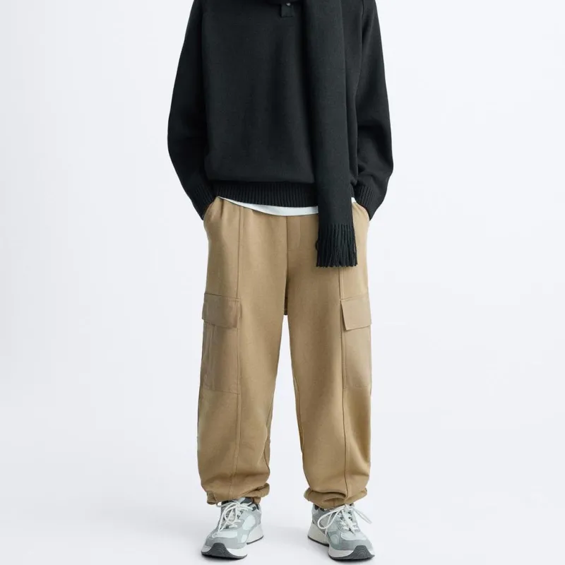 ZARA Cargo Pants Men Tan-2