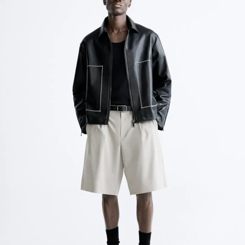 ZARA Jackets Men Black-2