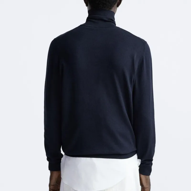 ZARA Knitwear Men Sea Blue-3
