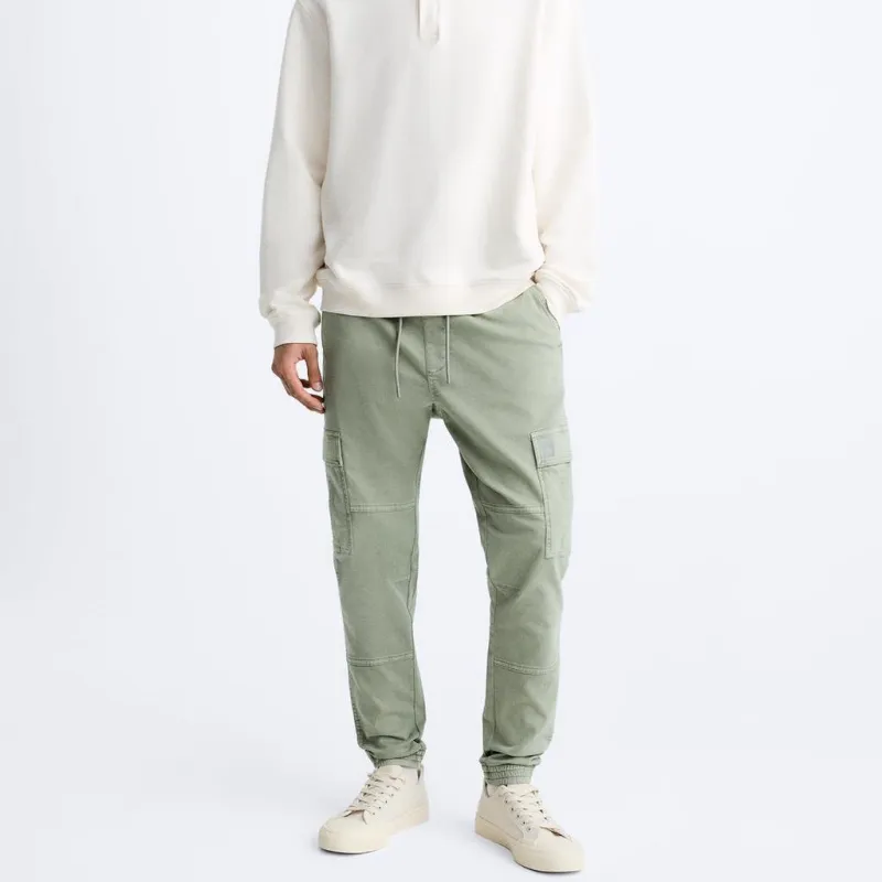 ZARA Cargo Pants Men Khaki-2