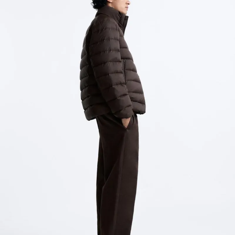 ZARA Jackets Men Chocolate-3