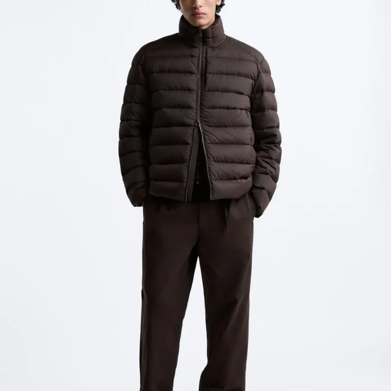 ZARA Jackets Men Chocolate-2