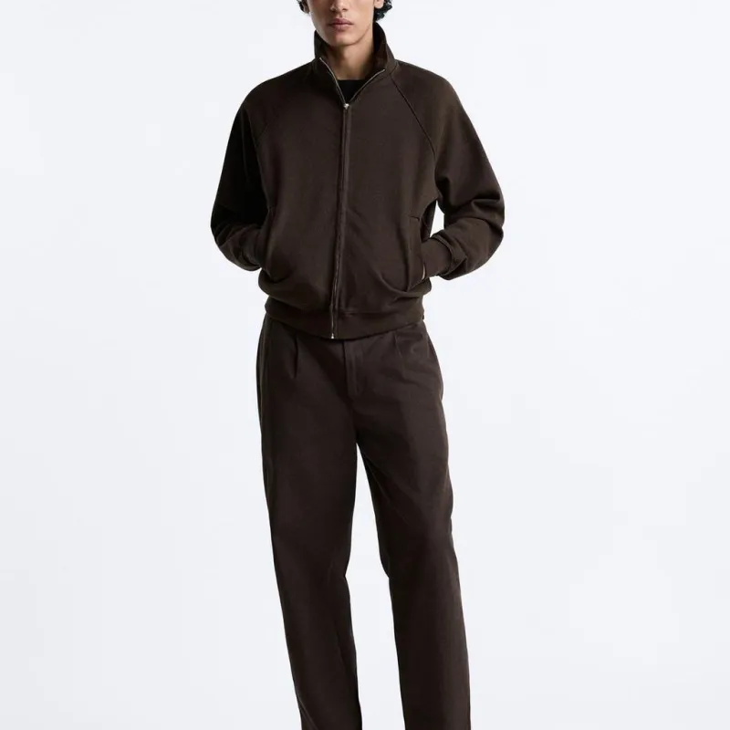 ZARA Jackets Men Chocolate-2