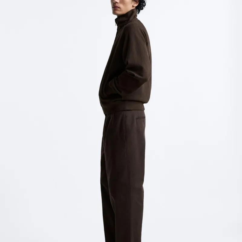 ZARA Jackets Men Chocolate-3