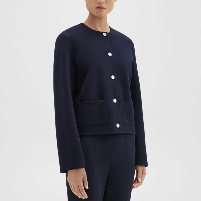 THEORY Cashmere Sweater Women's Dark Blue-2