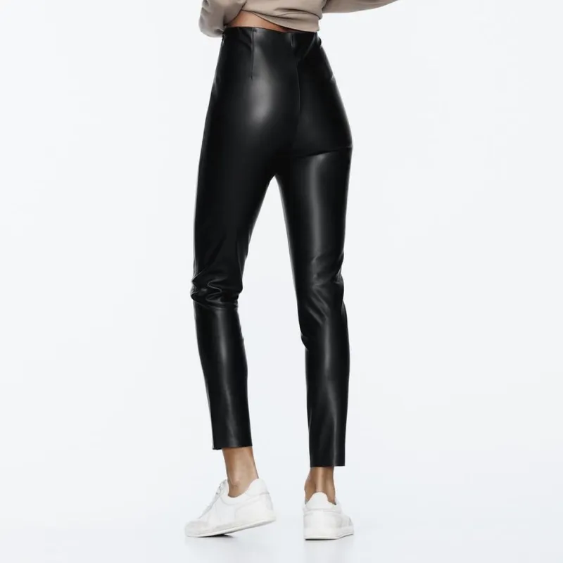 ZARA Leggings Women's Black-4
