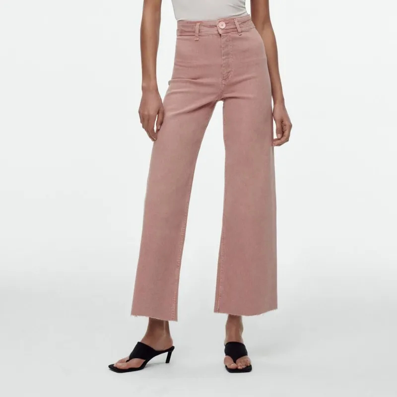 ZARA Jeans Women's Earth Gray Pink-2