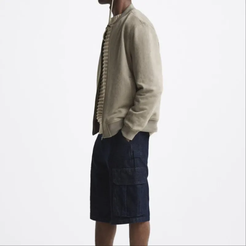ZARA Jackets Men Light Green-3