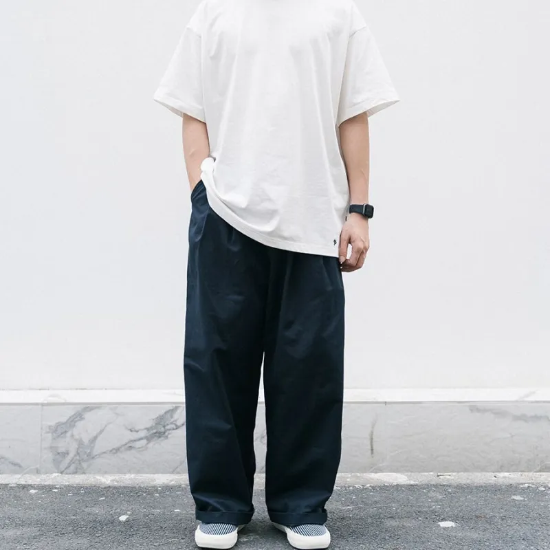 PUNCTILIOUS Casual Pants Men's Navy Blue-2