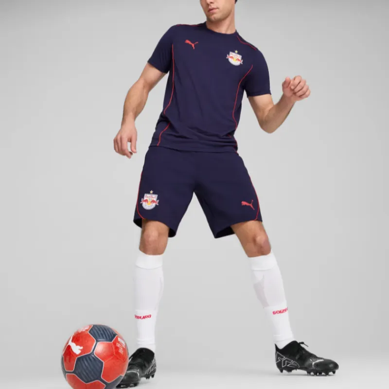 PUMA FC Red Bull Salzburg SS24 Casual Shorts Men's Blue Red-2
