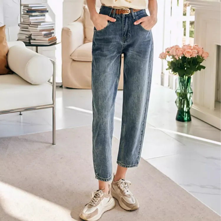 Olrain Jeans Women's Denim Blue-1