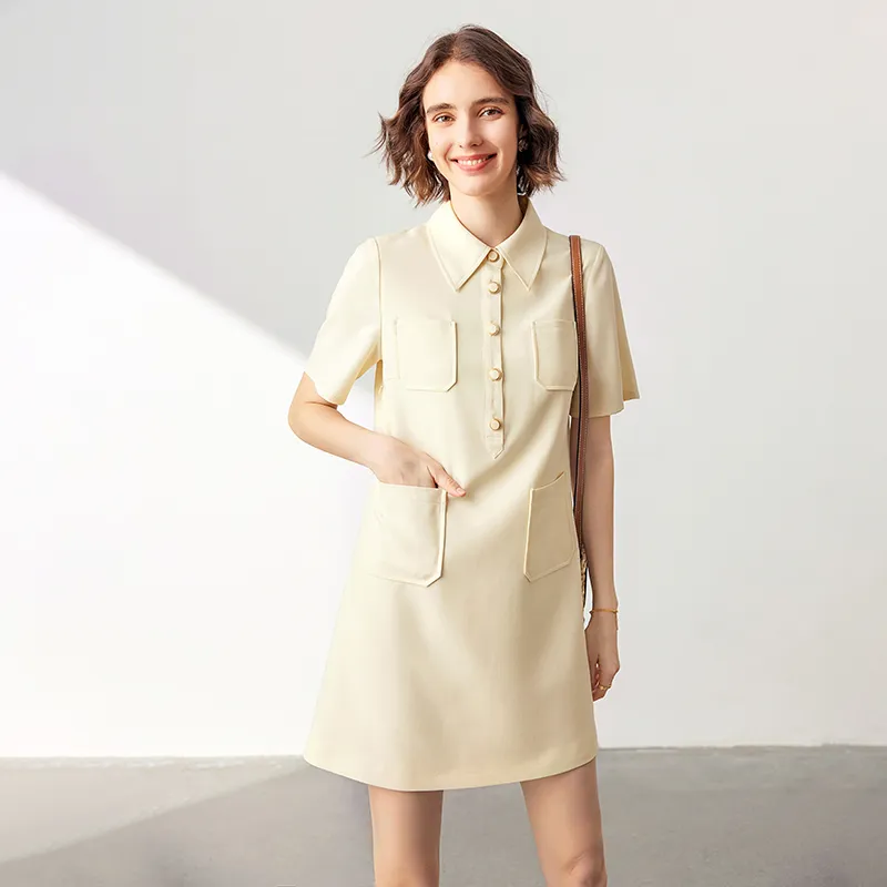 Famanxuan Short Sleeved Dress Women's-1