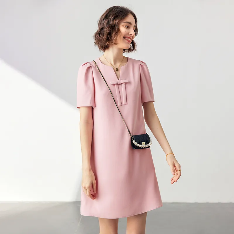 Famanxuan Short Sleeved Dress Women's-1