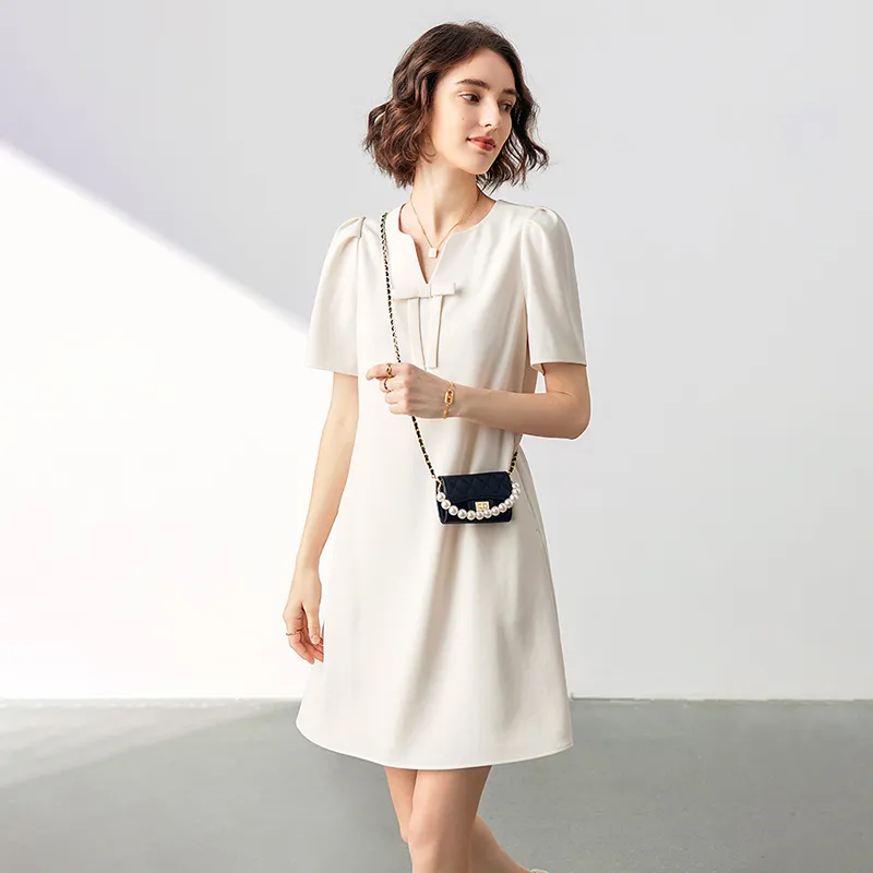 Famanxuan Short Sleeved Dress Women's-3