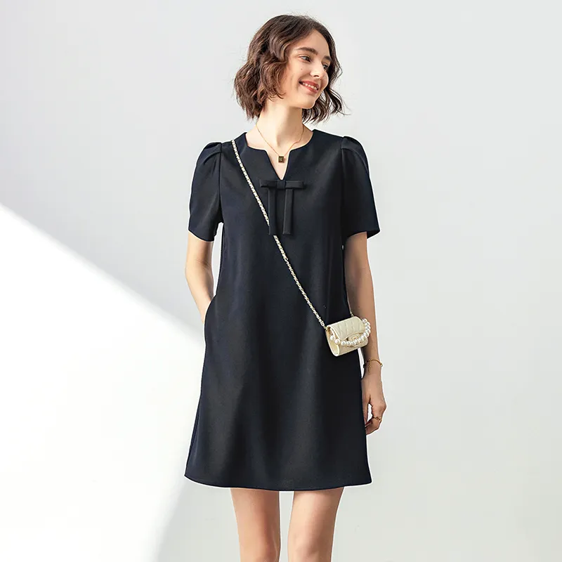 Famanxuan Short Sleeved Dress Women's-5