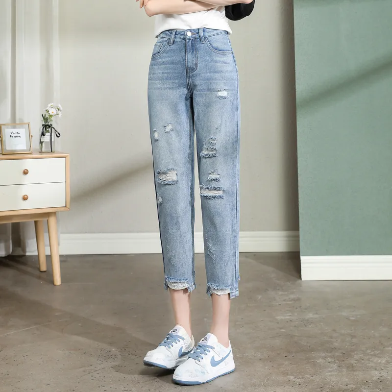 Tonlion Jeans Women's Light Denim Blue-1