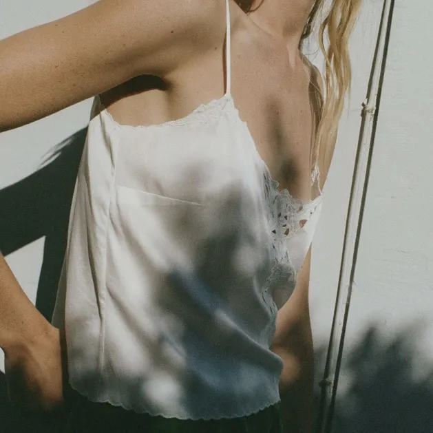DOEN ERIN TOP Camisole Women's White-1