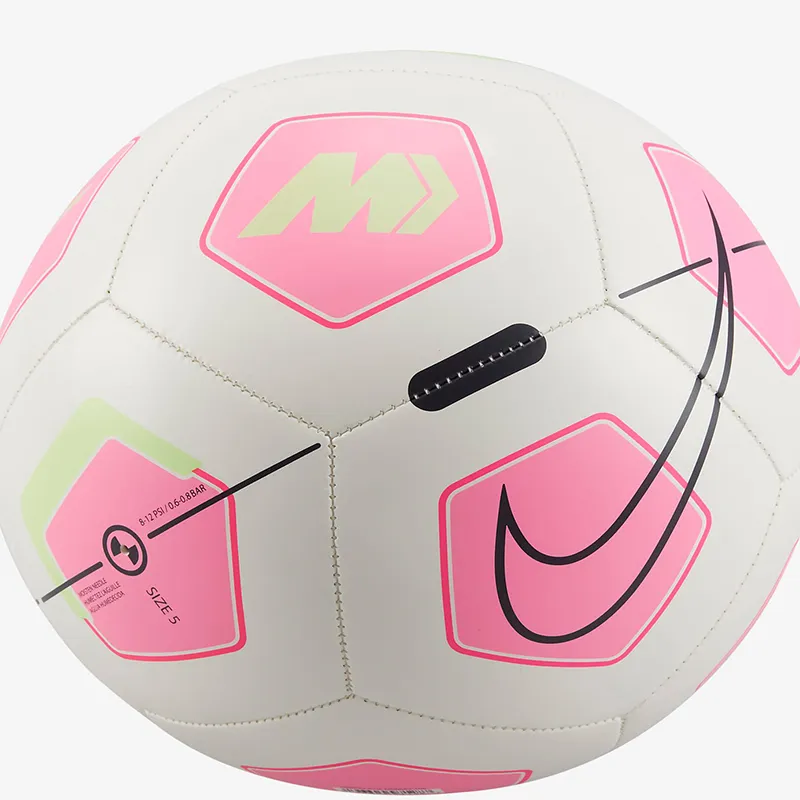Nike 3 4 Size 5 Soccer Rubber Machine Stitched Soccer Ball Unisex White, Pink-1