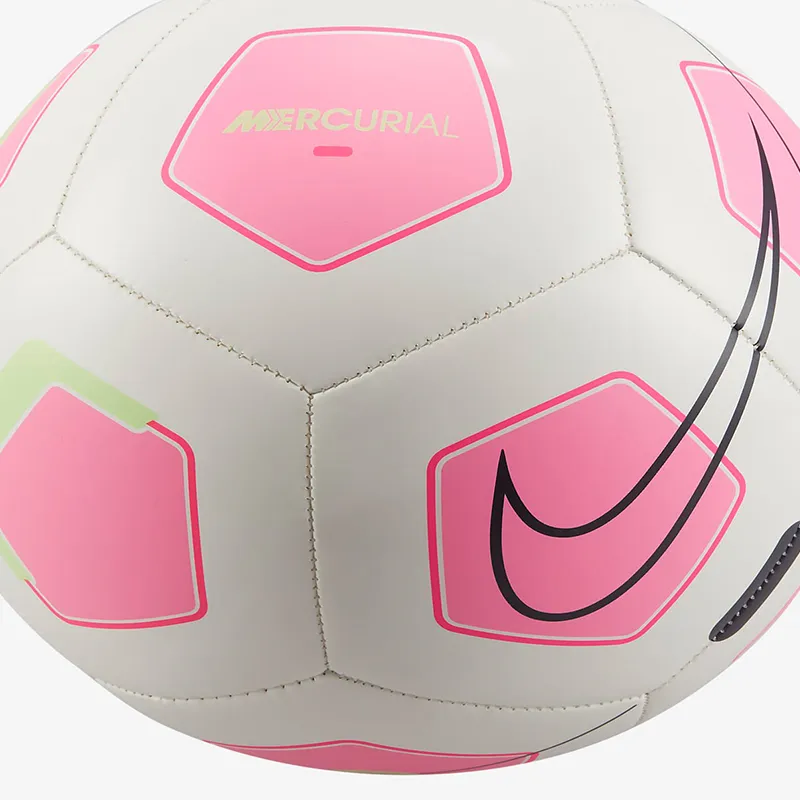 Nike 3 4 Size 5 Soccer Rubber Machine Stitched Soccer Ball Unisex White, Pink-3
