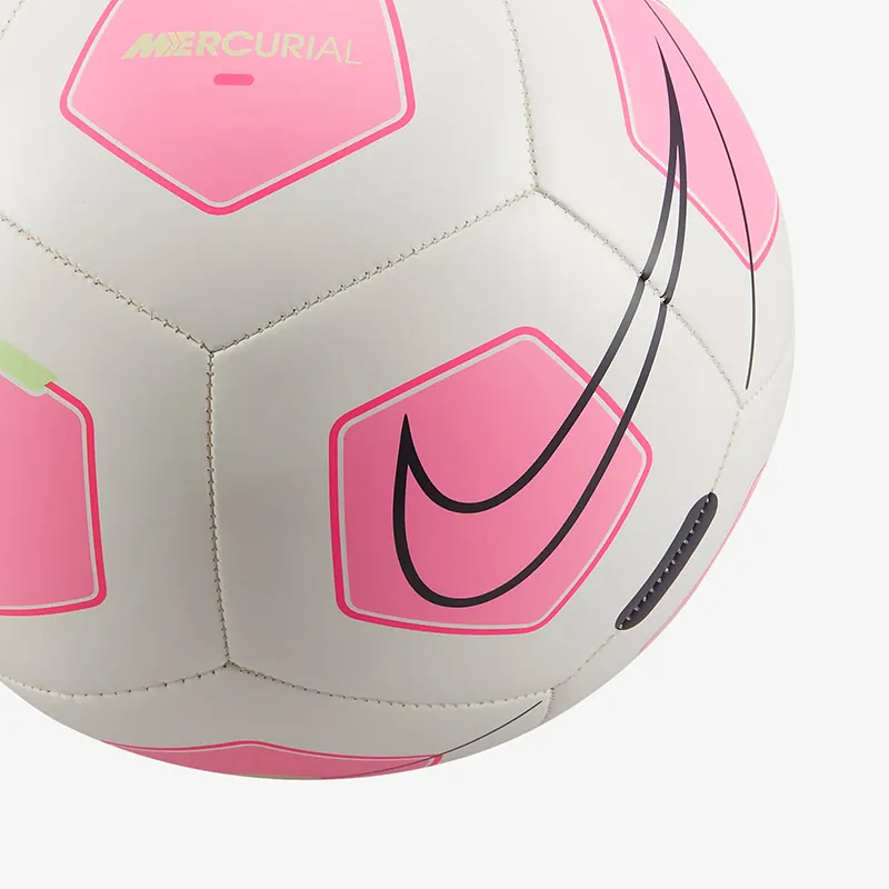 Nike 3 4 Size 5 Soccer Rubber Machine Stitched Soccer Ball Unisex White, Pink-2