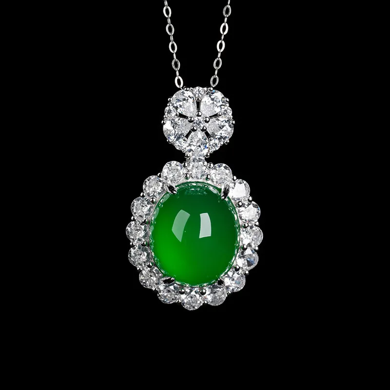 Princess Cui Agate Jade Pendants Women's-3