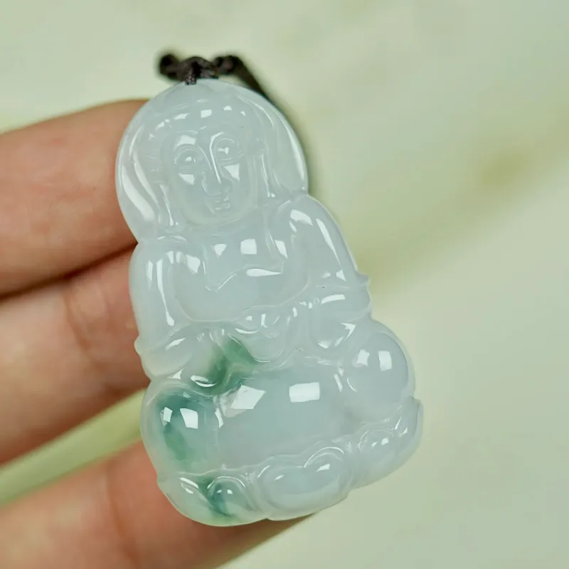 Cui Banzhu Glutinous Jade Jadeite Pendants Unisex-1