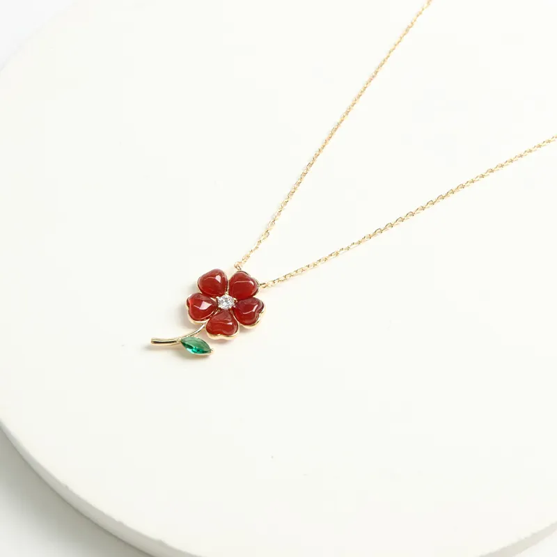 KEYS VIA Agate Jade Necklaces Women's-2