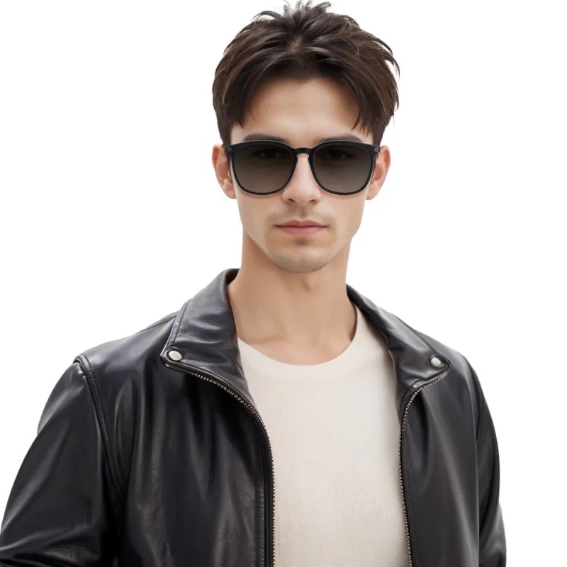 GUCCI Bee Series Black Frame Acetate Round Sunglasses-5