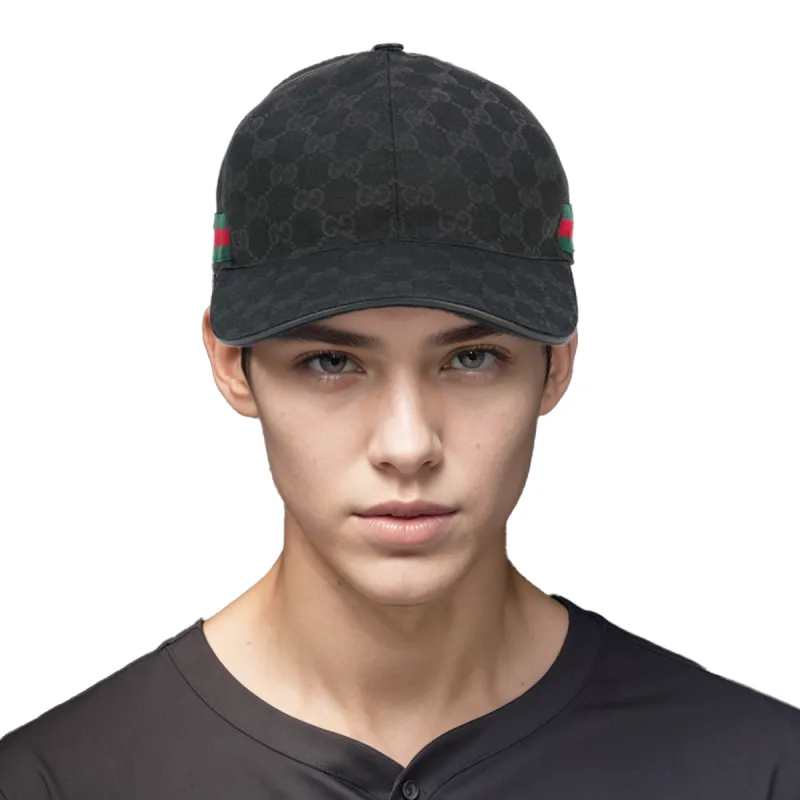 GUCCI Original Gg Canvas Baseball Hat With Web - POIZON