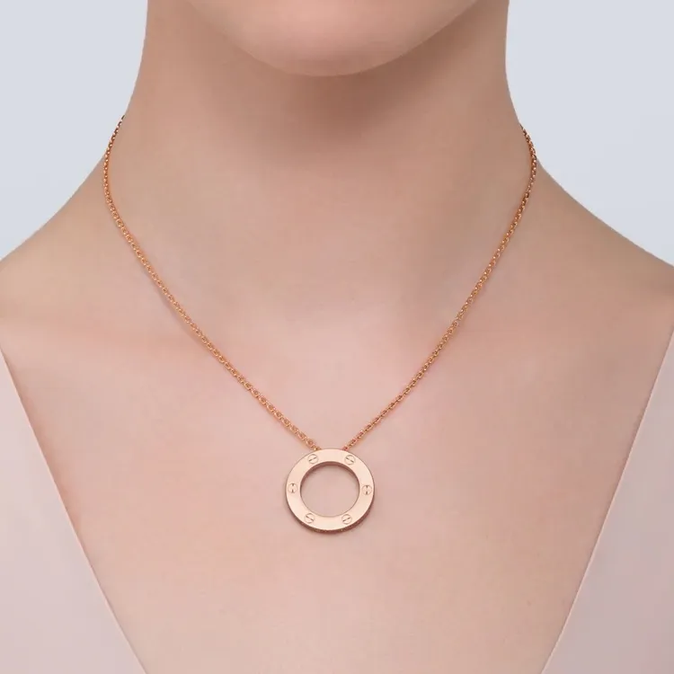 Cartier 2010s Love Circle Necklace-3