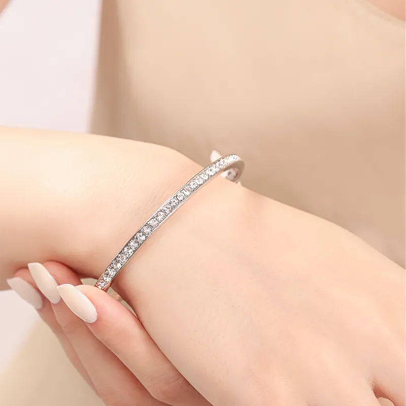 Givenchy Alloy, Faux Crystal Bangles Women's-3