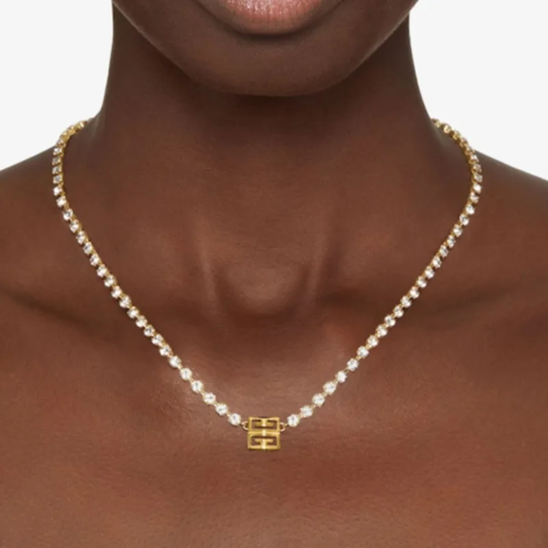 GIVENCHY Brass Necklaces Women's Gold-4