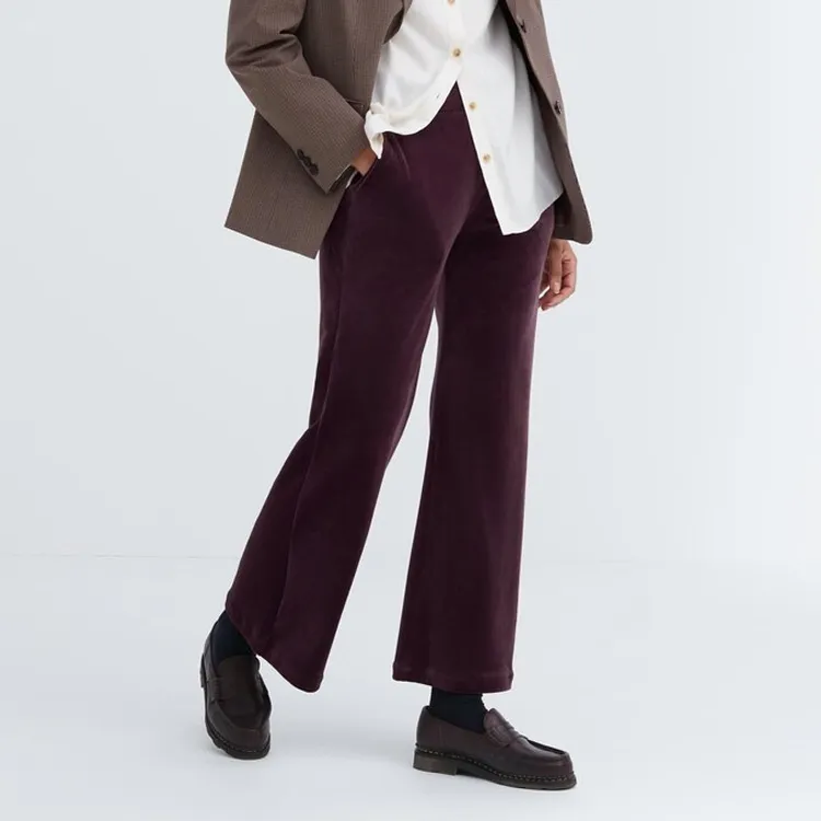 UNIQLO Casual Pants Women's Burgundy-1
