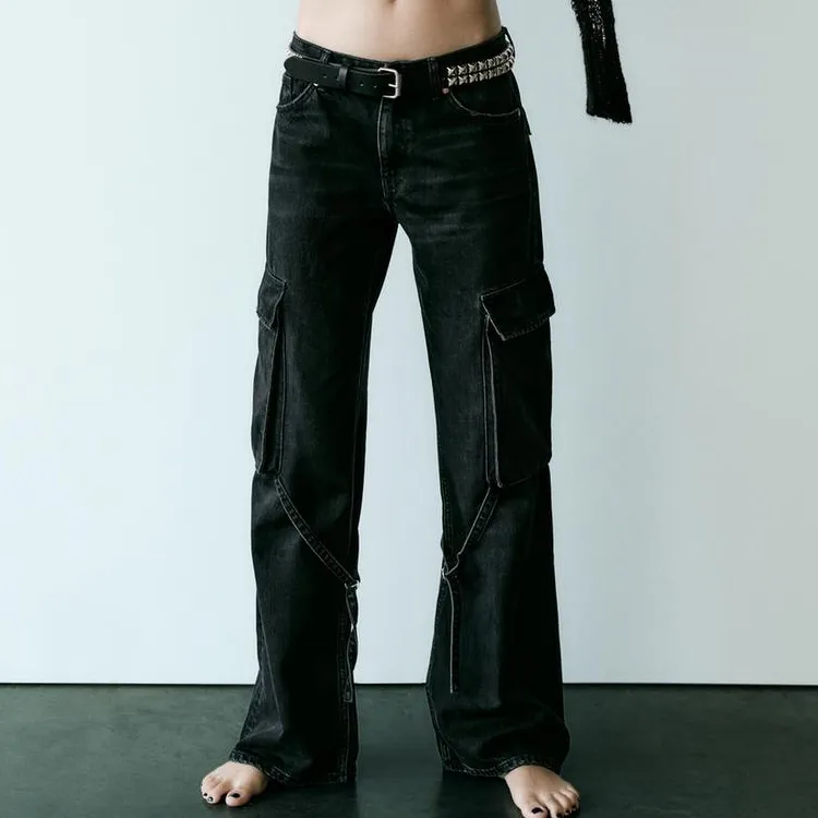 ZARA Jeans Women's Black-1