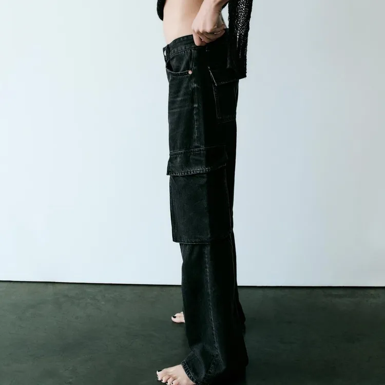 ZARA Jeans Women's Black-3
