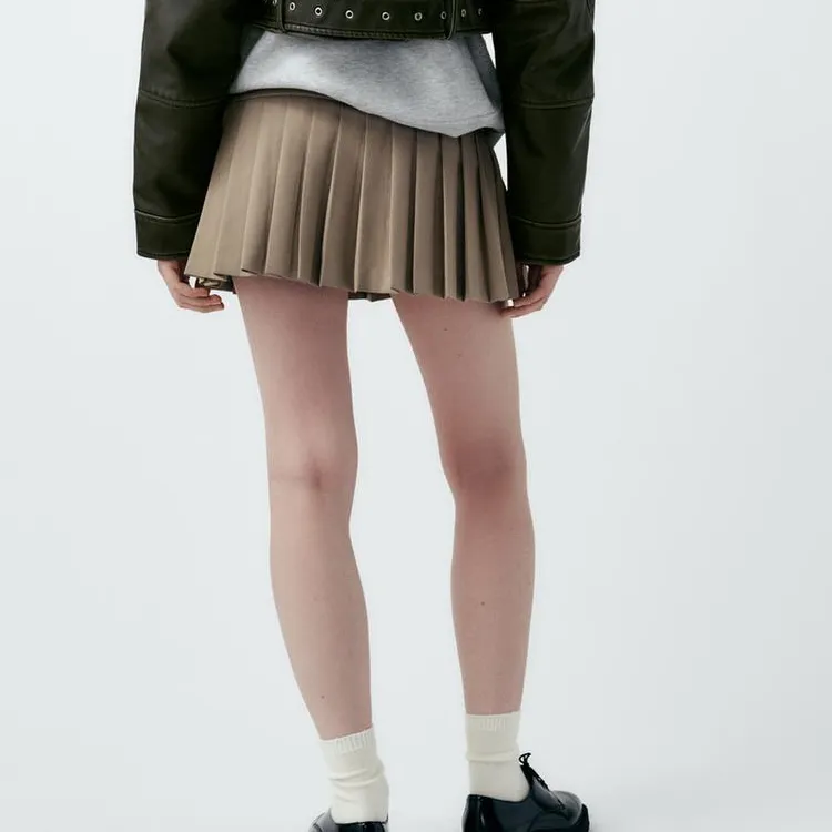 ZARA Casual Short Skirts Women's Tan-2
