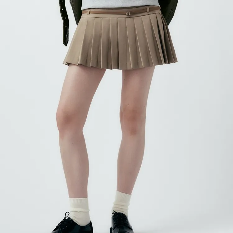 ZARA Casual Short Skirts Women's Tan-3