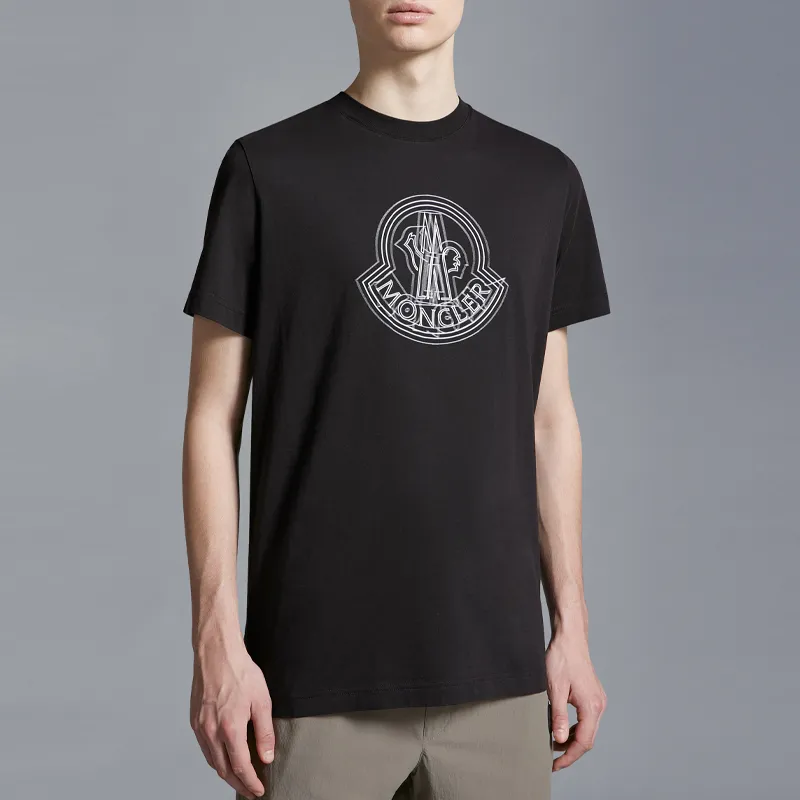 Moncler Logo print Cotton T shirt-1