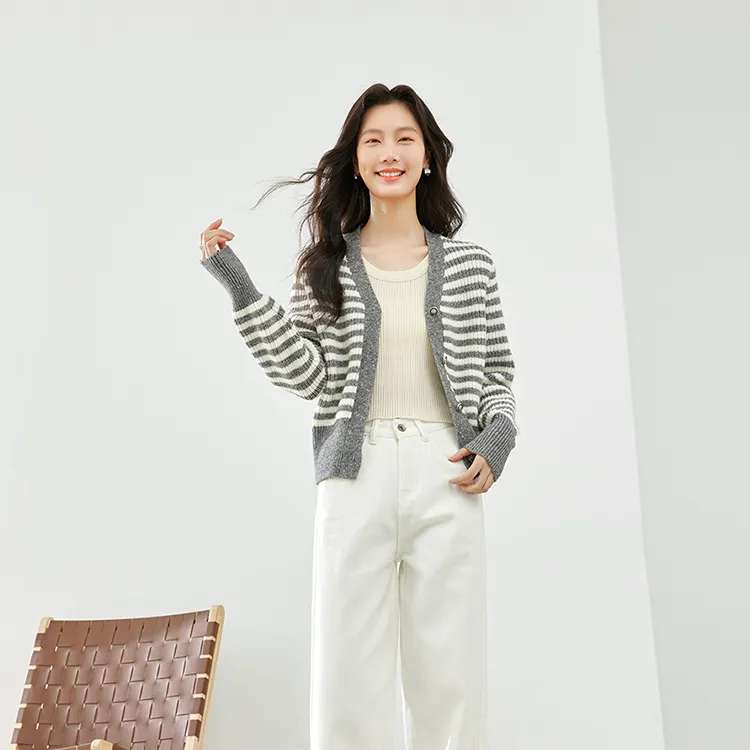 VIMLY Knitwear Women's Gray-1