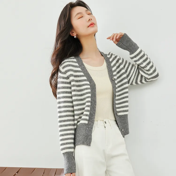 VIMLY Knitwear Women's Gray-2