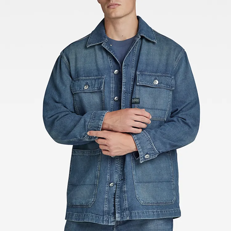 G STAR RAW Denim Jacket Men's Blue-1