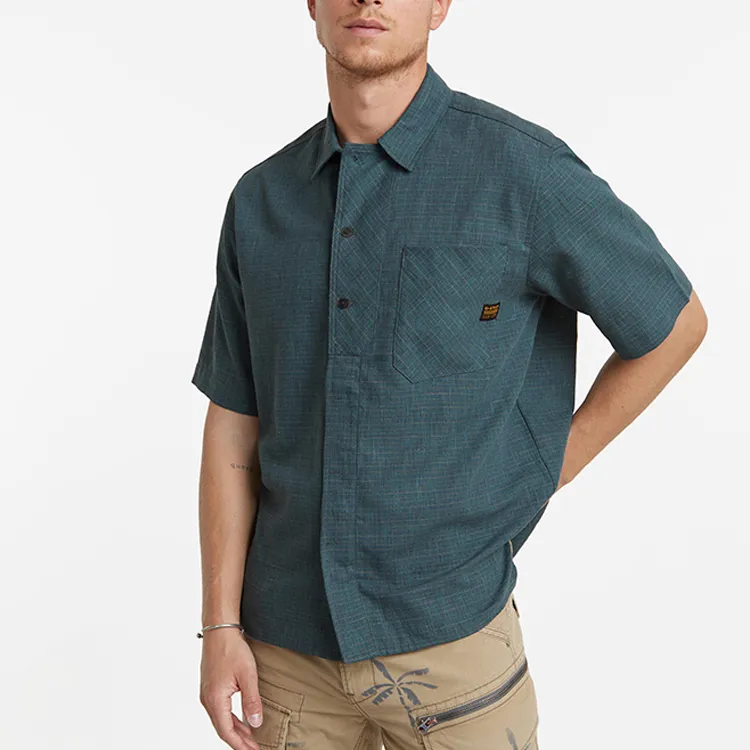 G STAR RAW Shirt Men's Vintage Indigo Rainbow Stripes-1