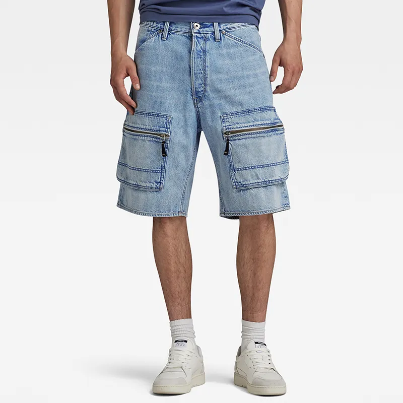 G-STAR RAW Denim Shorts Men's Pale Blue-1