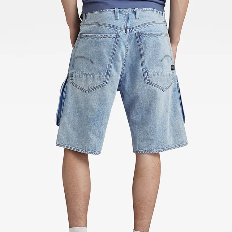 G-STAR RAW Denim Shorts Men's Pale Blue-2
