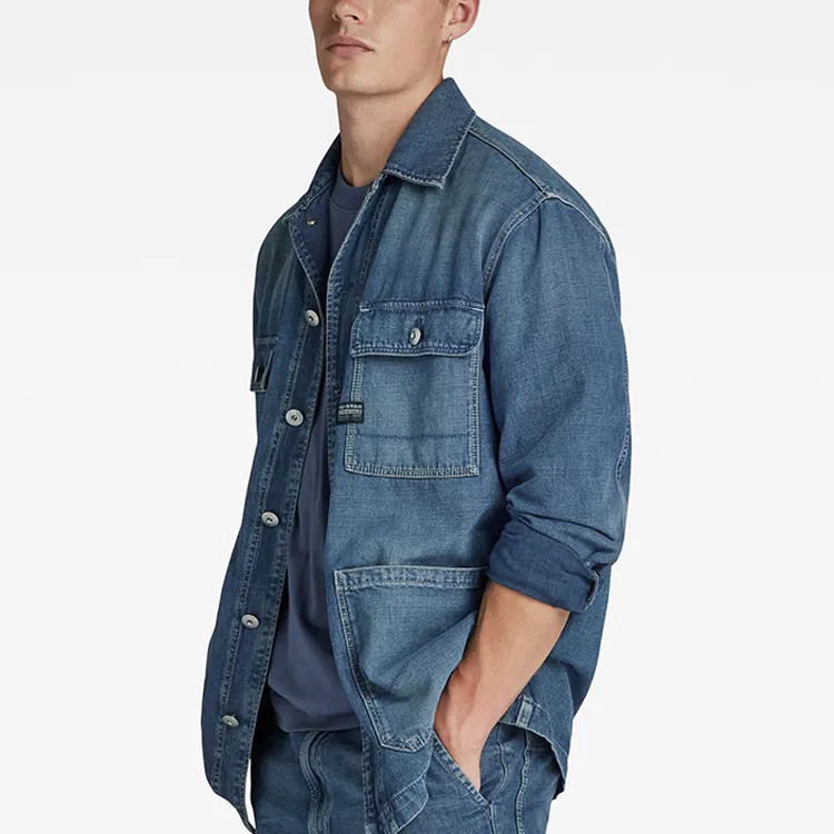 G STAR RAW Denim Jacket Men's Blue-3