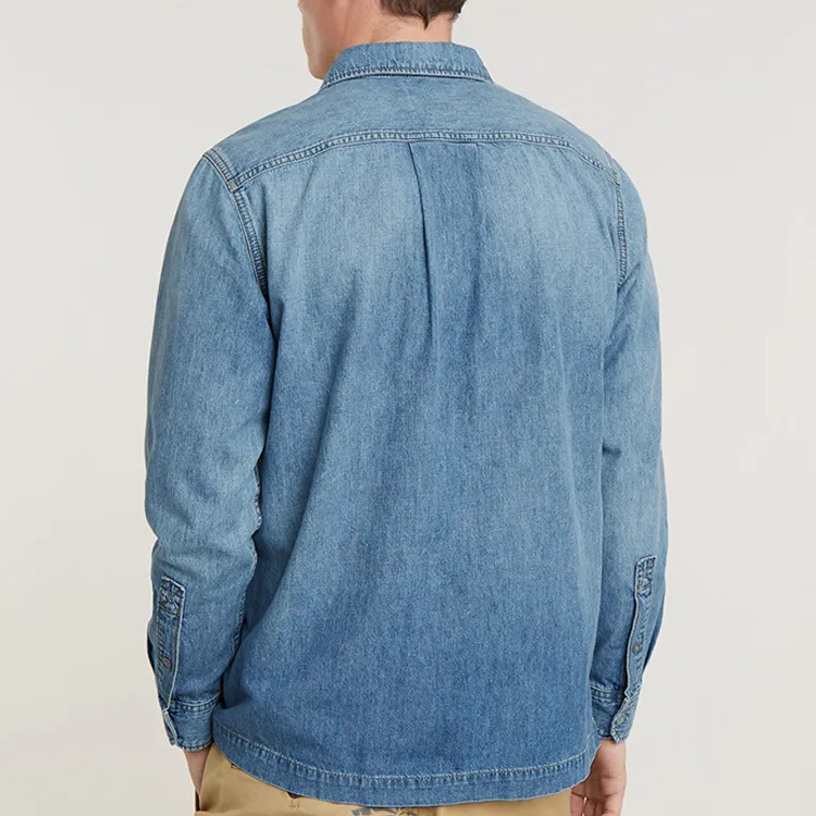 G STAR RAW Denim Jacket Men's Faded Dark Blue-2