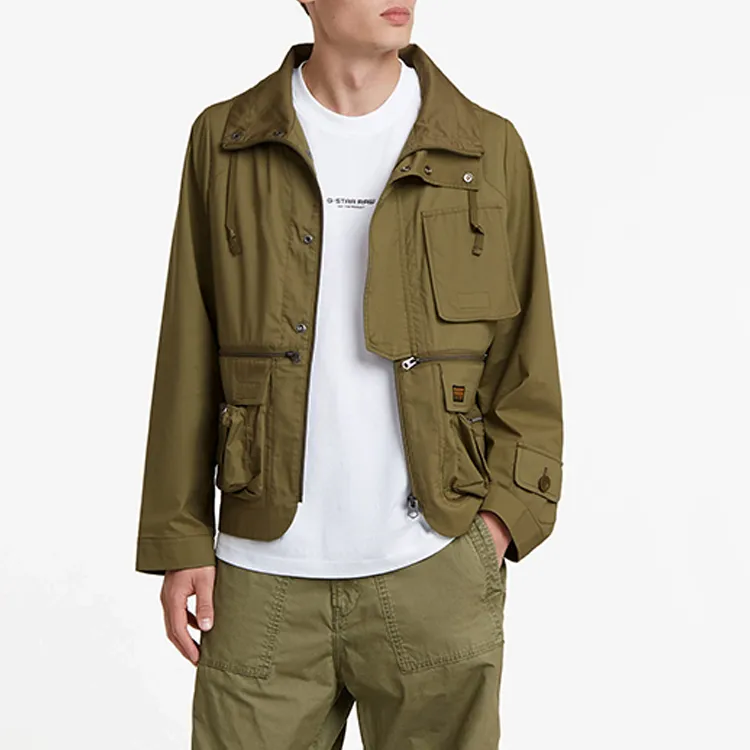 G STAR RAW Jackets Coats Men's Smoky Olive Green-1