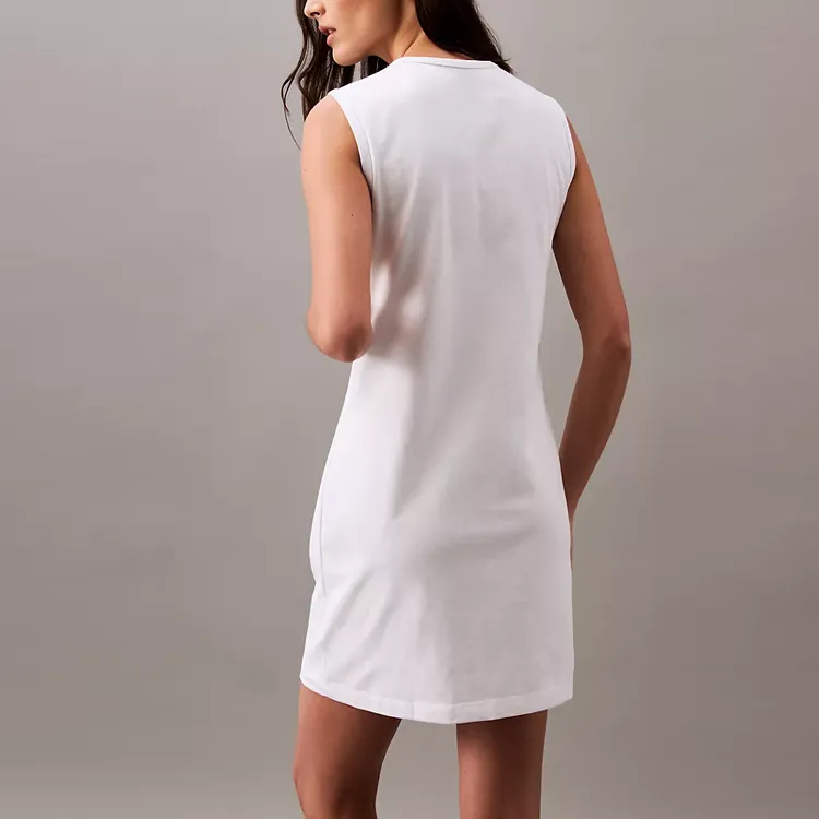 CALVIN KLEIN Sleeveless Dress Women's Bright White-2